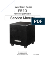 JBL PB-10 Service Manual