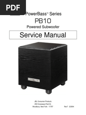 Jbl Pb 10 Service Manual Loudspeaker Amplifier