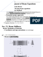 Chap 5 Development of Beam Equations: Review Simple Beam Theory Two Methods To Develop Beam Equations