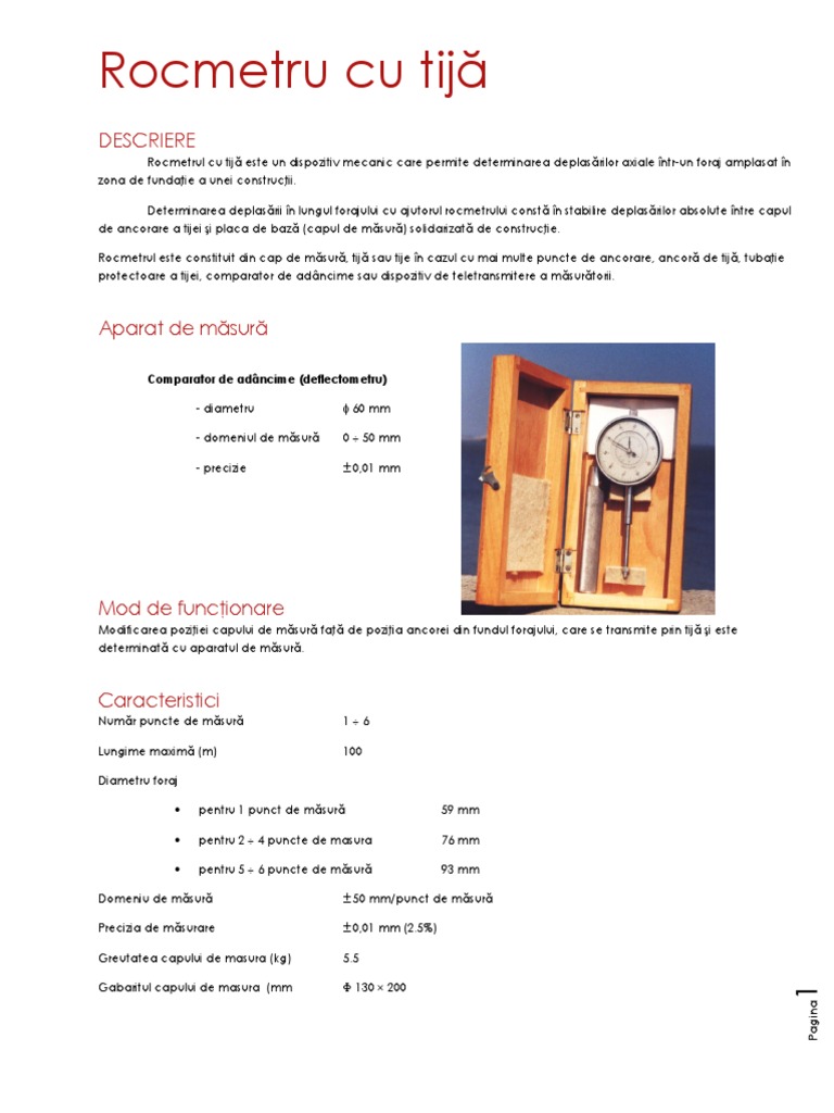 Rocmetru - Descriere | PDF