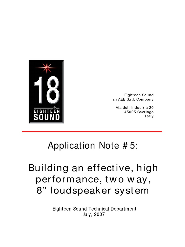 Application Note #5:: Building An Effective, High Performance, Two Way ...