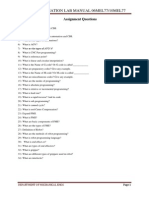 Cim & Automation Lab Manual 06Mel77/10Mel77: Assignment Questions