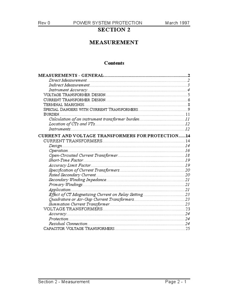 Sect 02 Power System Protection | PDF | Transformer | Electrical Impedance
