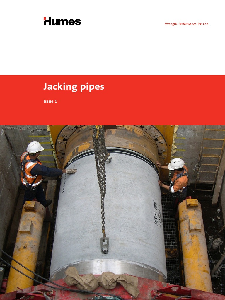 Jacking Pipes Humes PDF | PDF | Pipe (Fluid Conveyance) | Wear