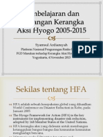 Pembelajaran Dan Tantangan Kerangka Aksi Hyogo 2005-2015