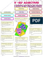 Ing-ed Adjectives Worksheet