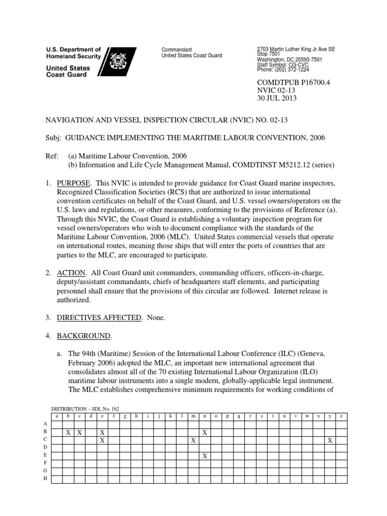 Uscg Nvic | PDF | National Environmental Policy Act | Sailor