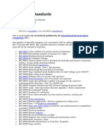 IEC Standards List