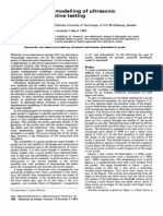 Theoretical Modelling of Ultrasonic Non-Destructive Testing