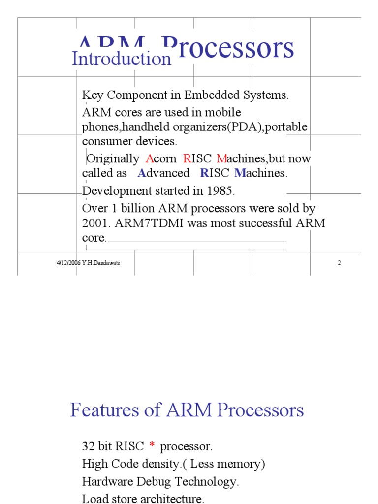 ARM Processors PDF
