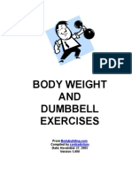 Bodyweight and Dumbbell Exercises