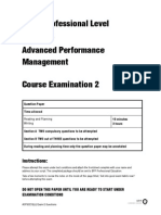 ACCA Professional Level Paper P5 Advanced Performance Management Course Examination 2