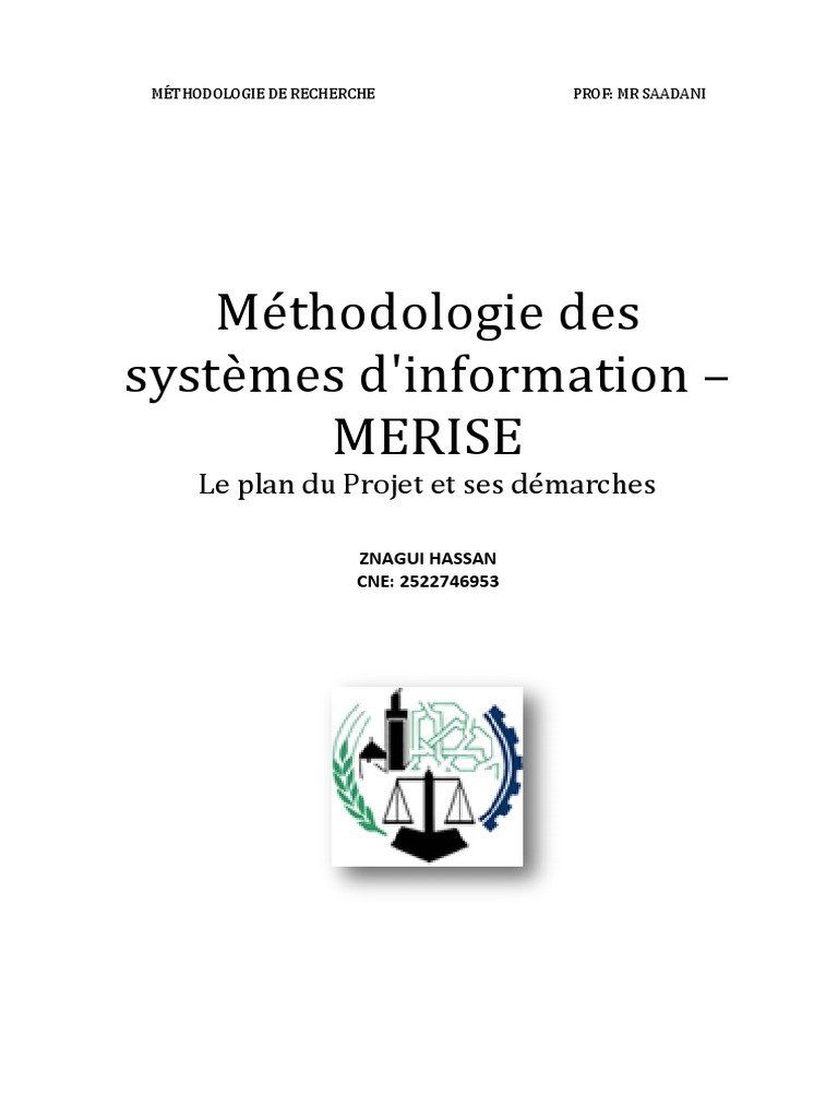 Méthodologie MERISE des Systèmes d'Information | PDF | Système d ...