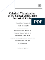 Criminal Victimization in The United States, 2008 Statistical Tables