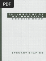 Saphiro-Philosophy of Mathematics (Structure and Ontology)