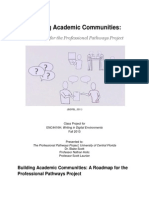 Building Academic Communities:: A Roadmap For The Professional Pathways Project