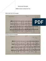 Assessment Samples