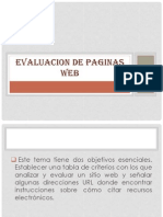 Evaluacion de Paginas Web