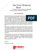 Kewajiban Front Persatuan Buruh - CC PKI (1952)