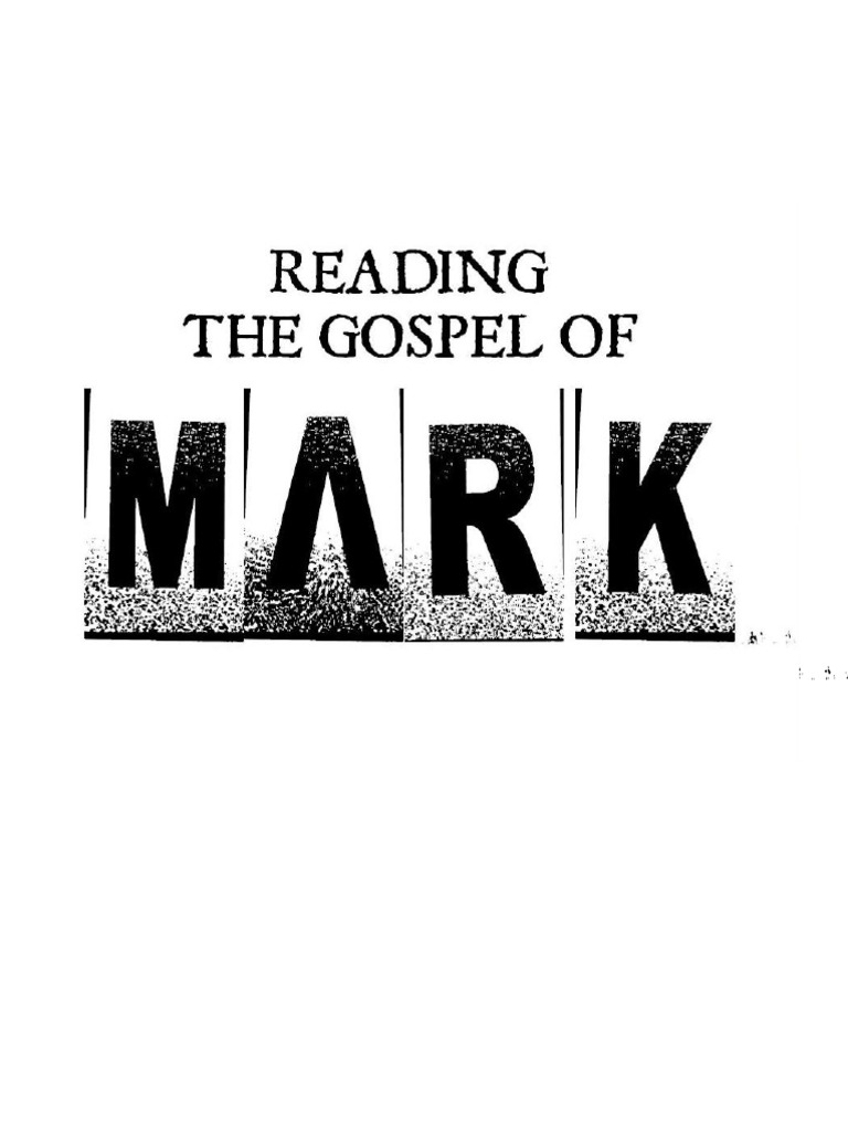 Gospel Of Mark Study Guide PDF Gospel Of Mark Gospels