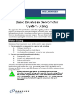 Basic Brushless Servomotor Sizing