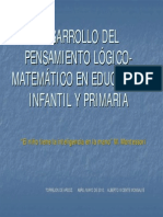 Desarrollo Del Pensamiento Lógico-Matemático en Educación Infantil y