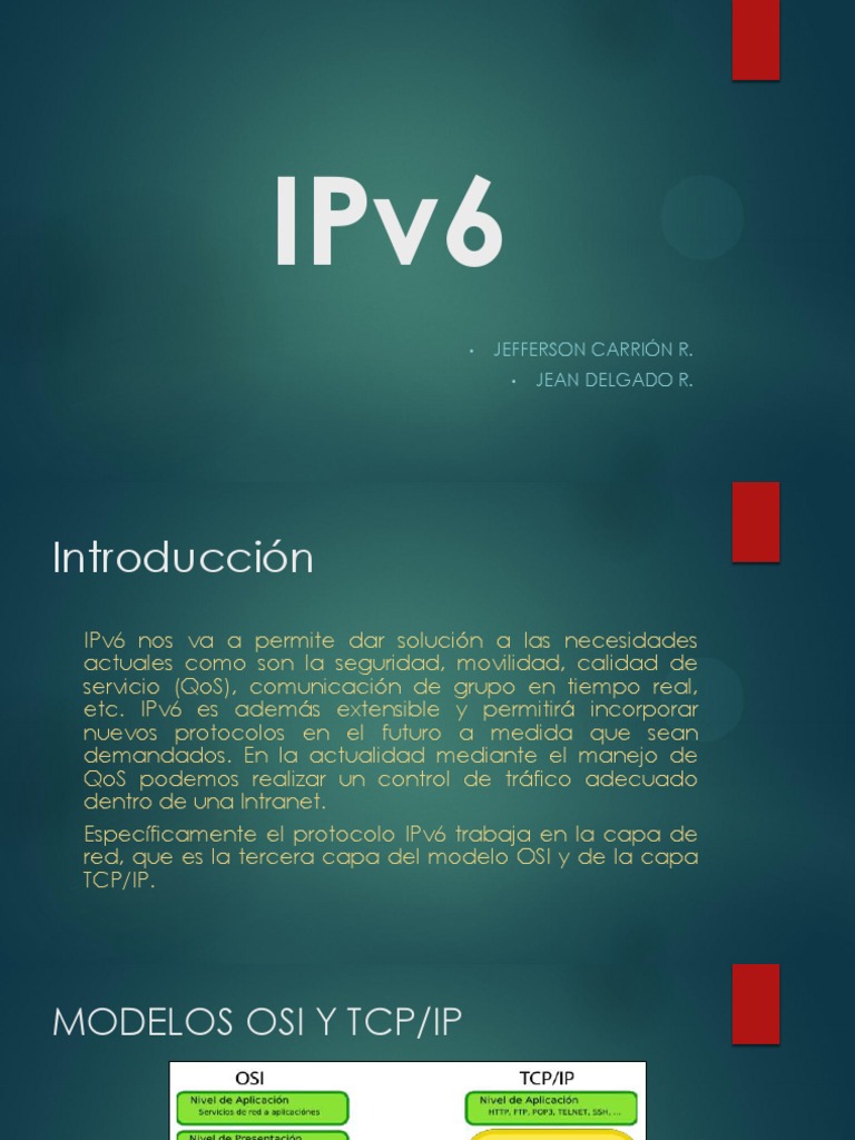 IPv 6 | PDF | Yo Pv6 | Protocolos de internet