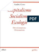 Capitalisme Socialisme Ecologie - Andre Gorz