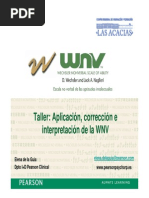Evaluación WNV: Escala No Verbal Wechsler | PDF | Memoria | Aprendizaje