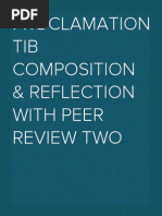 Proclamation TIB Composition & Reflection With Peer Review Two