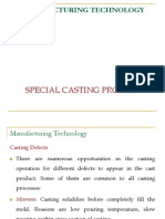 Manufacturing Technology: Special Casting Process