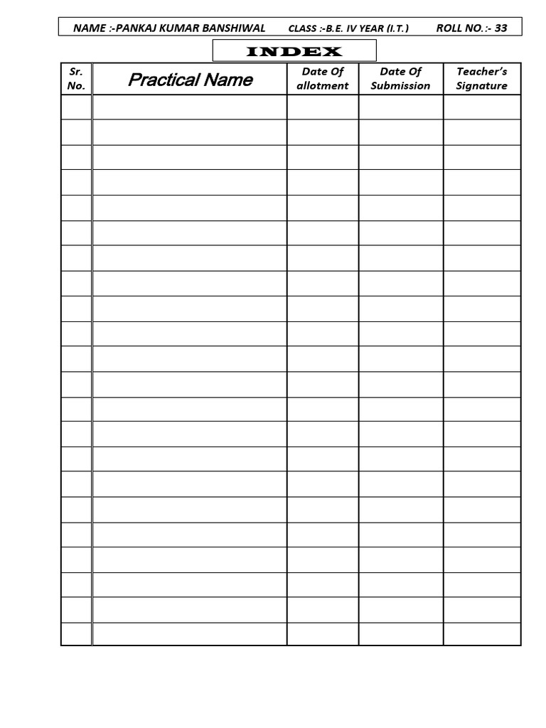 Pankaj Kumar Signature Submission Details | PDF
