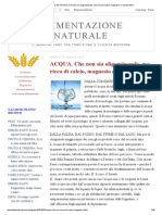 Alimentazione Naturale - ACQUA