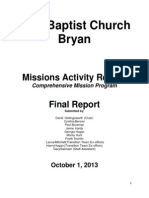 Mission Activity Working Group Report
