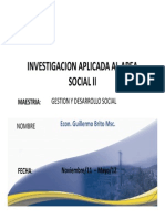 Investigacion Aplicada Al Area Social-II