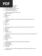 Soal Latihan Proposal Usaha