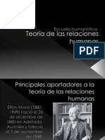 4.-Teoría de las relaciones humanas