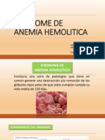 Sindrome de Anemia Hemolitica