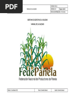 Manual de Calidad FEDEPANELA
