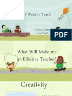 Why I Want To Teach