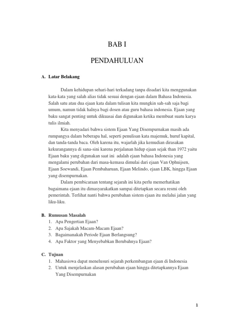 Makalah Bhs Indo Ejaan Pembahasan