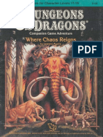 Dungeons Dragons TSR 9158 CM6 Where Chaos Reigns