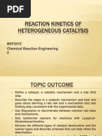 Chapter 1 - Reaction Kinetics of Heterogenous