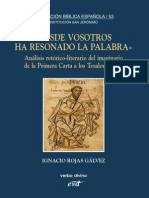 Rojas Galvez Ignacio Desde Vosotros Ha Resonado La Palabra Tesalonicenses Afr Evd Asociacion Biblica Espanola 053