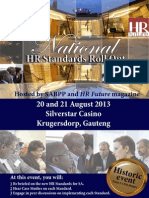 HR Standards Roll Out 20-21 Aug 2013