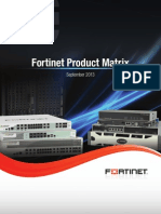 Fortinet Product Matrix September 2013