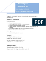 resume 5 functional resume
