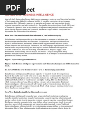 ORACLE DAILY BUSINESS INTELLIGENCE