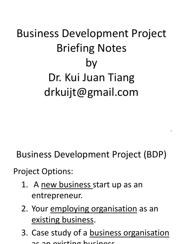 1a MBA FT BDP Briefing Notes 1013 | PDF | Business Model | Data Analysis
