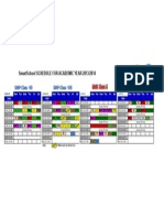 Smartschool Schedule For Academic Year 2013/2014